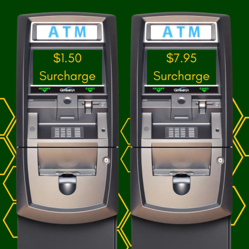 ATM Business Mistake wrong surcharge